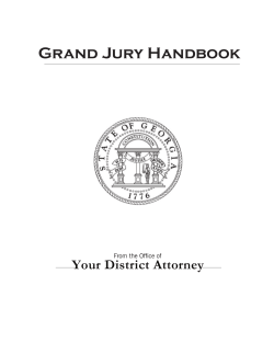 Grand Jury Handbook - Stephens County, GA