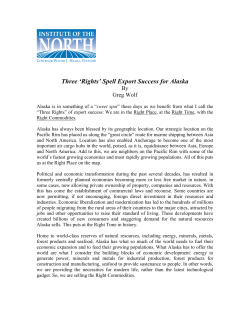 Three `Rights` Spell Export Success for Alaska