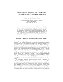 Squaring and Scripting the ESP Game: Trimming a GWAP to Deep