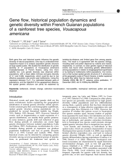 Gene flow, historical population dynamics and genetic