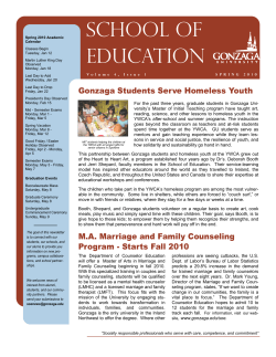 School Of Education - Gonzaga University