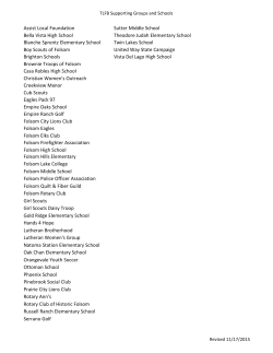 Schools and Other Organizations - Folsom