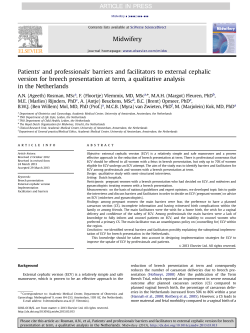 Patients` and professionals` barriers and