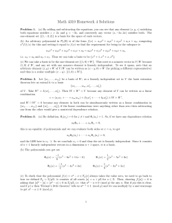 Solutions - Cornell Math