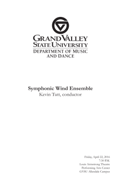 Symphonic Wind Ensemble - Grand Valley State University