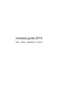 Intrastat guide 2015