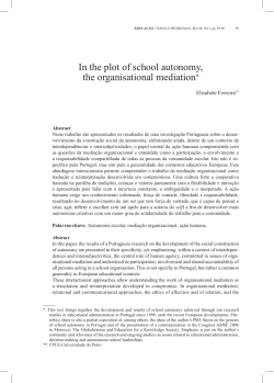 In the plot of school autonomy, the organisational mediation*