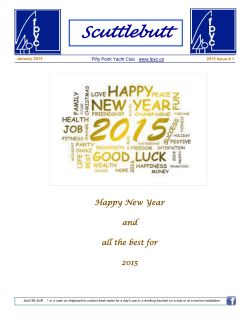 Scuttlebutt - Fifty Point Yacht Club