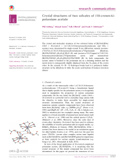 Crystal structures of two solvates of (18-crown
