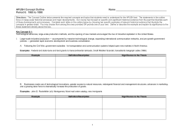 Concept Outline &ndash; Period 6