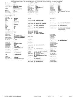 Crash Report  - City of Urbandale