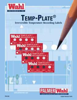 Temp-Plate® Applications - Three S Instruments Pvt. Ltd.