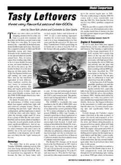 Mid-tier 600 Sportbike Comparison