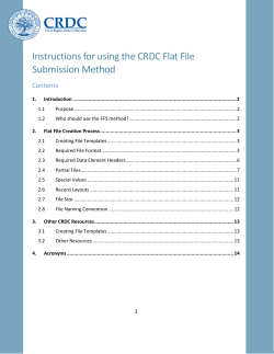2015-16 Flat File Submission Instructions