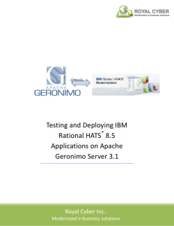 Testing and Deploying IBM Rational HATS&reg; Applications on