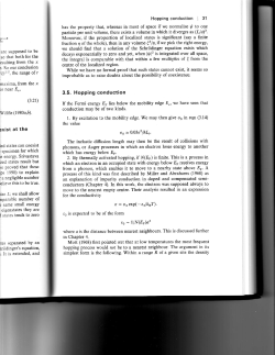 (3.2r) 3.5. Hopping conduction