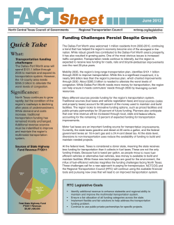 Funding Fact Sheet