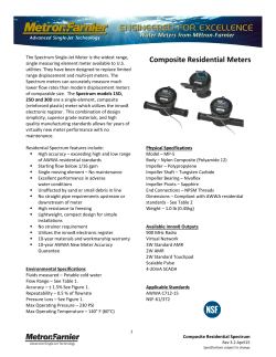Composite Residential Meters - Metron
