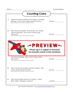 Counting Coins - Super Teacher Worksheets