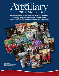 to learn about advertising in Auxiliary Magazine.