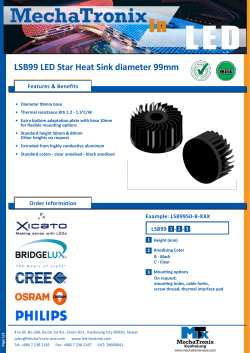 LSB99 LED Star Heat Sink diameter 99mm