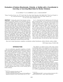 Evaluation of Sodium Bicarbonate, Chloride, or Sulfate with a