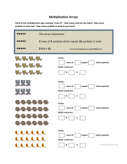 Multiplication Arrays - Printable Math Worksheets you need for your