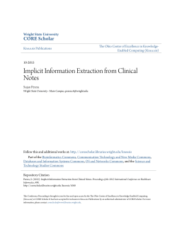Implicit Information Extraction from Clinical Notes