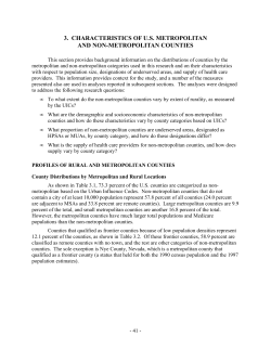 3. characteristics of us metropolitan and non