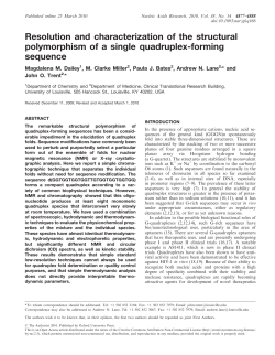 Resolution and characterization of the structural