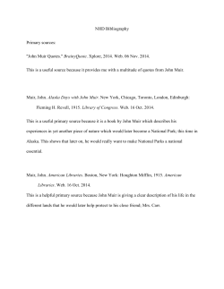 "John Muir Quotes." BrainyQuote. Xplore, 2014. Web. 06 Nov. 2014