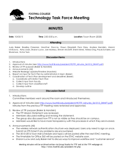 Minutes - Foothill College