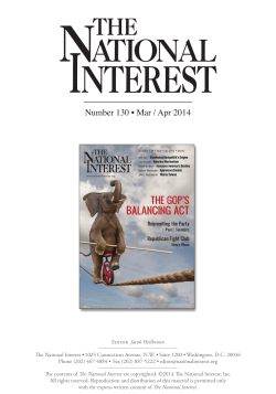Number 130 &bull; Mar / Apr 2014 - John J. Mearsheimer