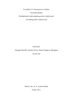 George Orwell`s Animal Farm: from Utopia to - FFOS
