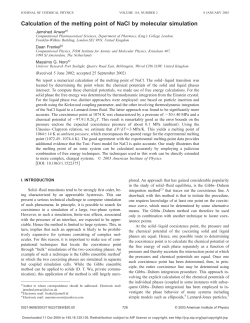 Calculation of the melting point of NaCl by molecular simulation