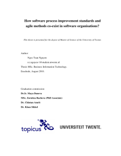 How software process improvement standards and agile methods co