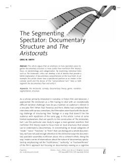 The Segmenting Spectator: Documentary