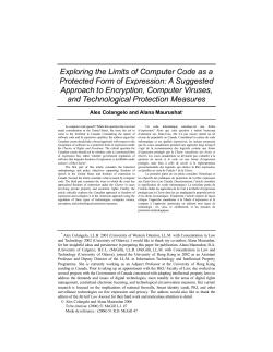 Exploring the Limits of Computer Code as a Protected Form of