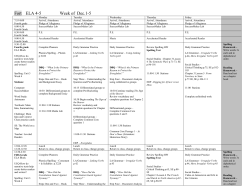 Fort ELA 4-5 Week of Dec.1-5