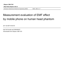 measurement evaluation of emf effect by mobile phone on human