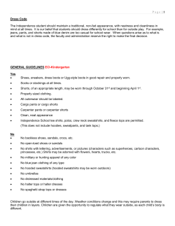 Dress Code - The Independence School