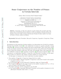 Some Conjectures on the Number of Primes in Certain Intervals
