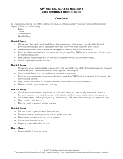ap united states history 2007 scoring guidelines - AP Central