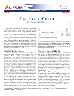 Fencing for Wildlife - CALS Cooperative Extension