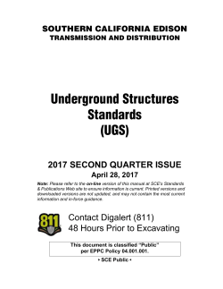 Underground Structures Standards (UGS)