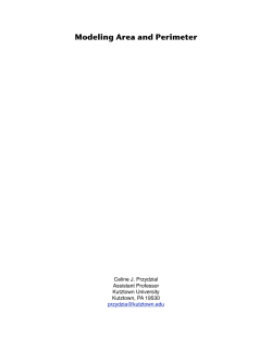 Modeling Area and Perimeter