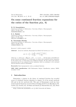 On some continued fraction expansions for the ratios of the function