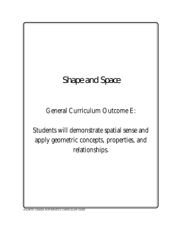 E: Geometry/Spatial Sense