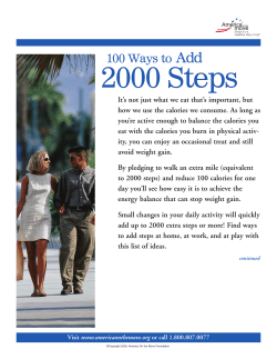 100 Ways to Add 2000 Steps