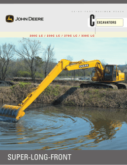 John Deere Super-Long-Front Excavators 200C LC